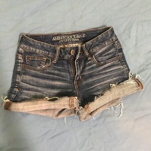 american eagle denim shorts